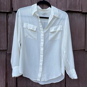MADEWELL • sheer button down shirt